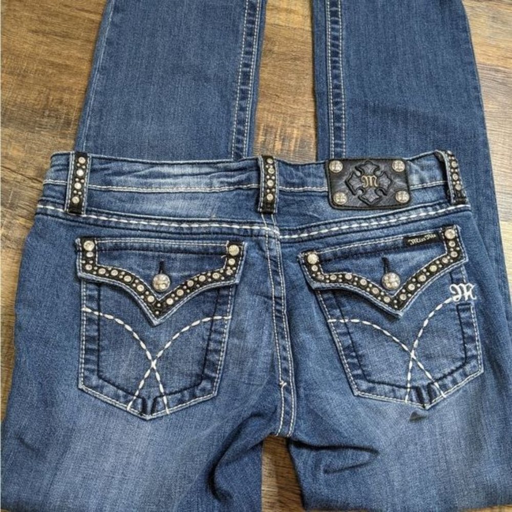 Miss me skinny jeans rhinestone bling crystal sparkle jeans